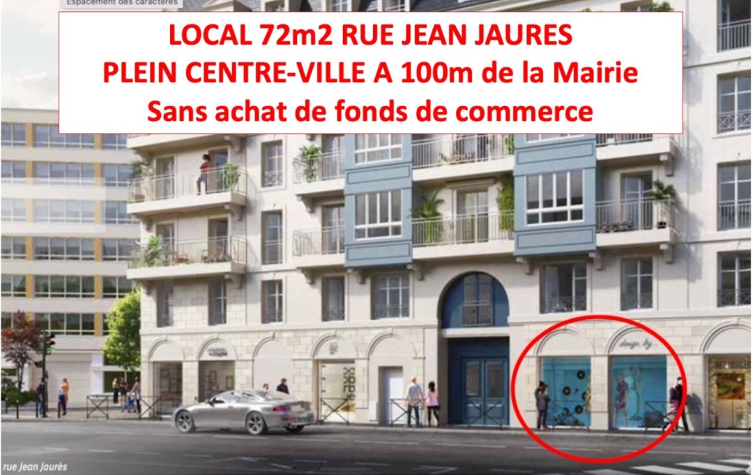 Annonces EAUBONNE : Local / Bureau | PUTEAUX (92800) | 73 m2 | 4 900 € 